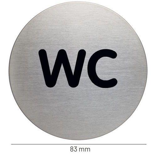 Illustration de : Pictogramme design rond 83 mmØ - WC - Durable