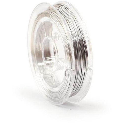 Illustration de : Bobine 10 m fil aluminium argent Ø 0,6 mm - Graine créative