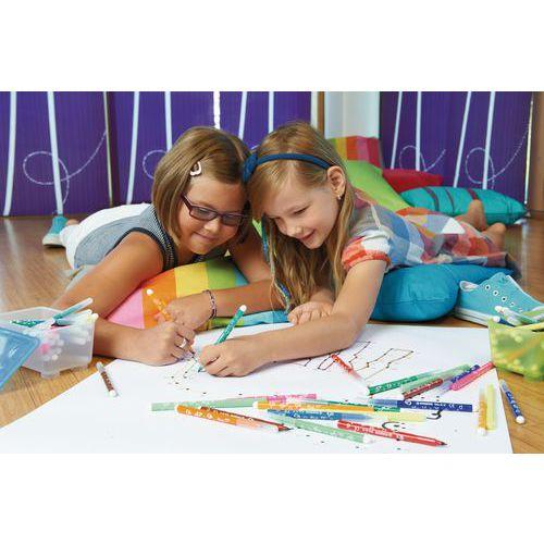 Illustration de : Schoolpack de 144 feutres 12 x 12 couleurs trio - Stabilo