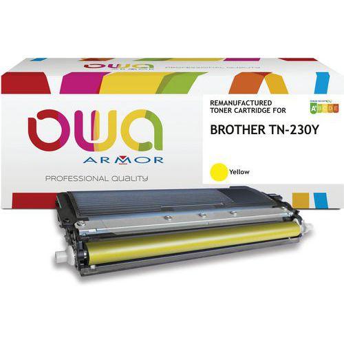 Illustration de : Toner remanufacturé BROTHER TN-230Y - OWA