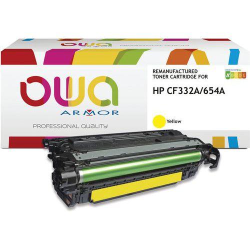 Illustration de : Toner remanufacturé HP CF332A - OWA