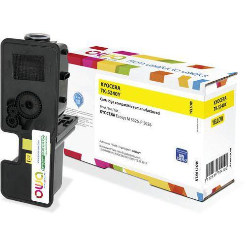 Toner remanufacturé KYOCERA TK-5240 Y - OWA thumbnail image 1