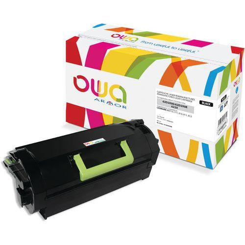 Illustration de : Toner remanufacturé LEXMARK 62D2X00 - 62D2X0E - OWA