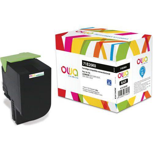 Illustration de : Toner remanufacturé LEXMARK 71B20K0 - OWA