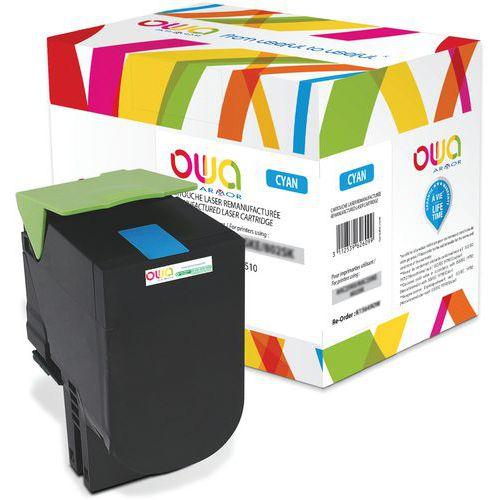 Toner remanufacturé LEXMARK 80C2HCE - 80C2HC0 - OWA thumbnail image 1