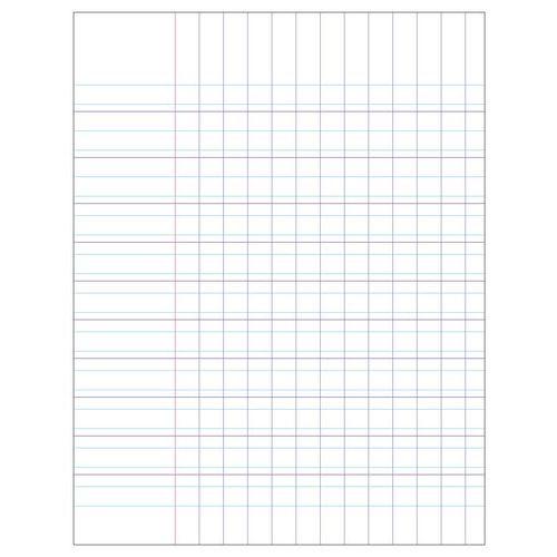 Illustration de : Cahier 17x22 cm super 90g 32 pages double ligne 3 mm - Conquerant