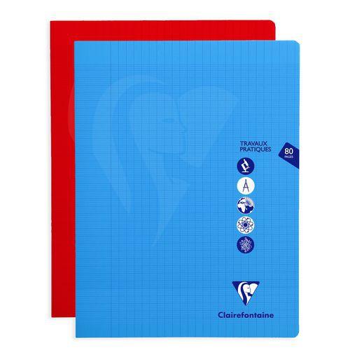 Illustration de : Cahier TP piqué polypro 24x32cm 80p séyès-uni Minesys - Clairefontaine