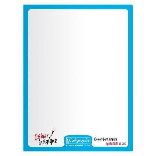 Illustration de : Cahier magique ardoise 24x32cm 48 pages séyès 90g - Clairefontaine