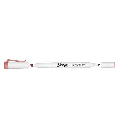 Illustration de : Marqueur créatif SNOTE duo pointe biseauté et fine assortie - Sharpie
