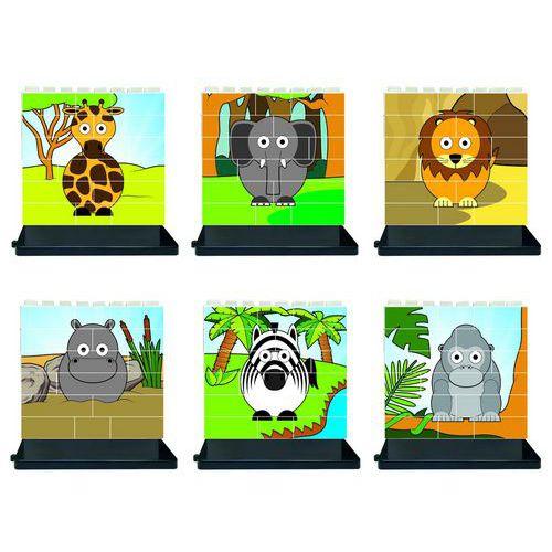 Illustration de : Puzzles verticaux animaux de la savane