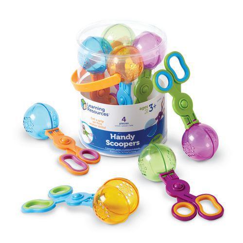 Illustration de : Lot de 4 ciseaux à boule - Learning ressources