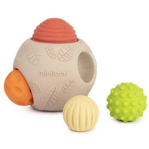 Illustration de : Grosses balles sensorielles - Lot de 5 - Miniland
