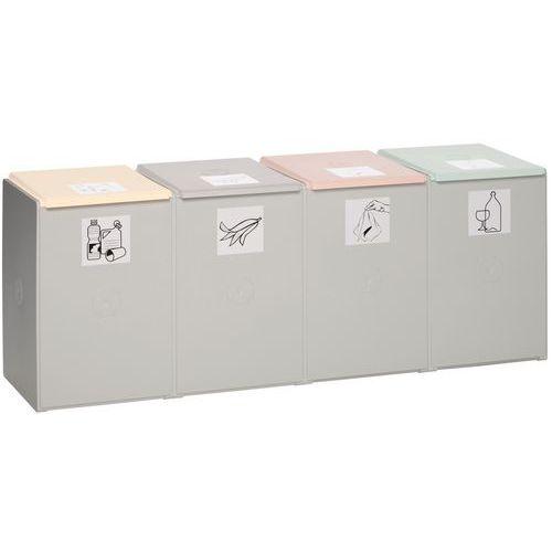 Illustration de : Module de recyclage en plastique - 1, 2, 3 ou 4 (60 L)