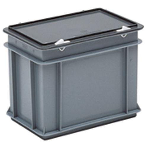 Illustration de : Bacs à couvercle RAKO gris - 300x200mm - 5 et 9 L