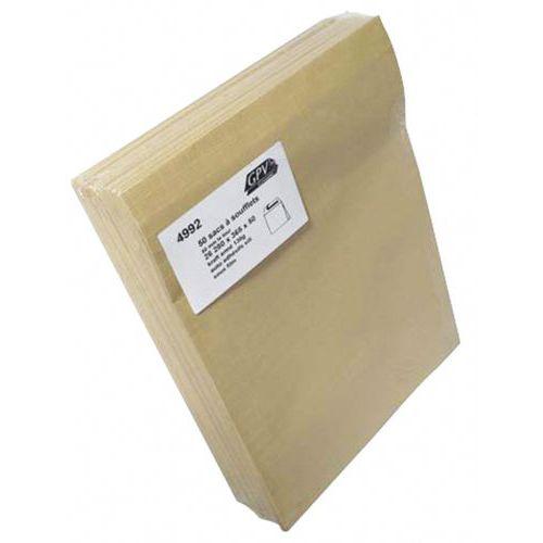Illustration de : Pochette kraft armé brun - À soufflet - Paquet de 50 - GPV Pack'n Post