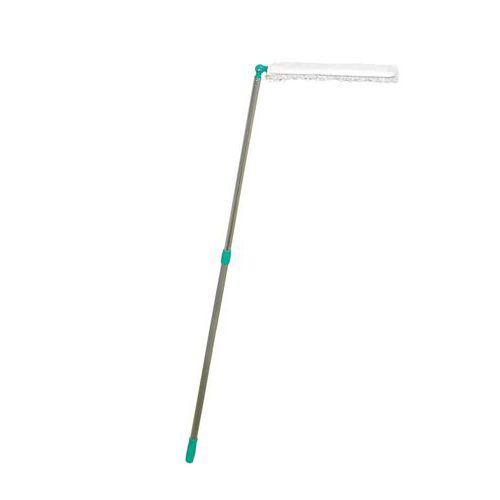 Illustration de : Ramasse-poussière microfibre - Poignée ergonomique