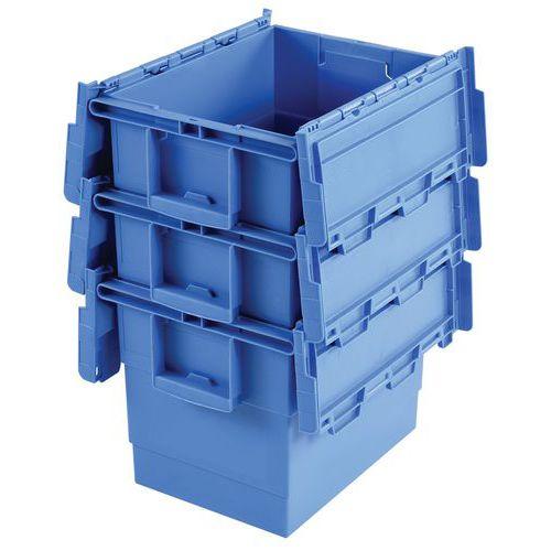 Illustration de : Bac avec couvercle intégré - Longueur 400 à 600 mm - 25 à 55 L - Gilac