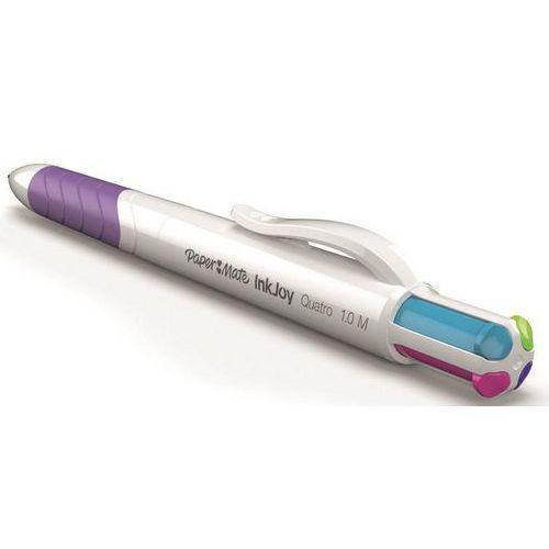 Illustration de : Stylo bille 4 couleurs InkJoy Quatro™ rétractable coloris fun