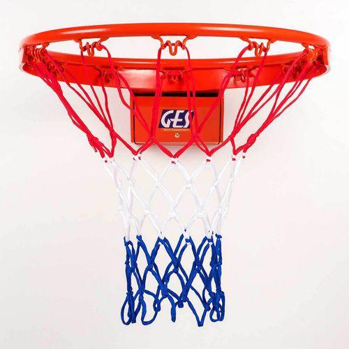 Illustration de : Filet de basket tricolore