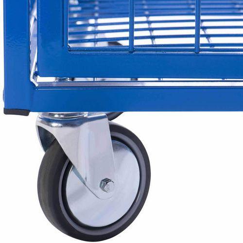 Illustration de : Armoire de rangement roulante haute