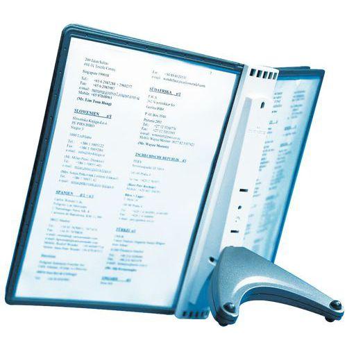 Illustration de : Pupitre de table Sherpa Soho - 5 pochettes noires A4