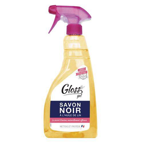 Illustration de : Gloss savon noir à l'huile de lin - Spray 750 mL