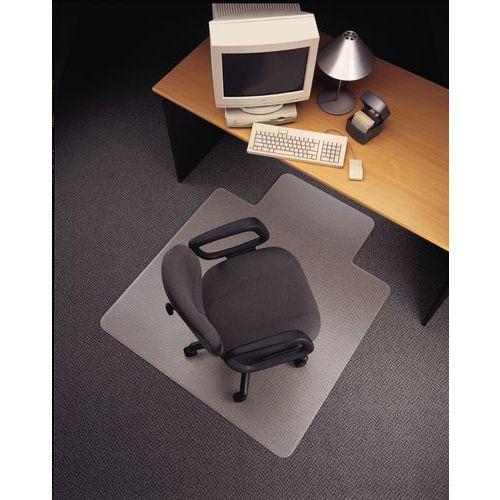 Illustration de : Tapis de sol bureau PVC recyclé pour moquette fine - Floortex