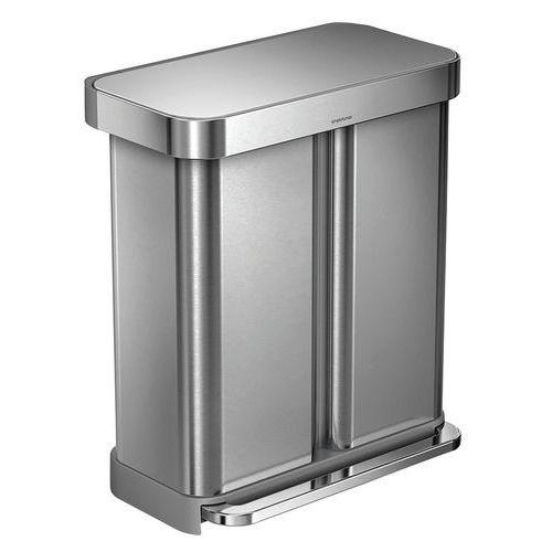 Illustration de : Poubelle à pédale Recycler 24 et 34L avec Liner Pocket_Simplehuman