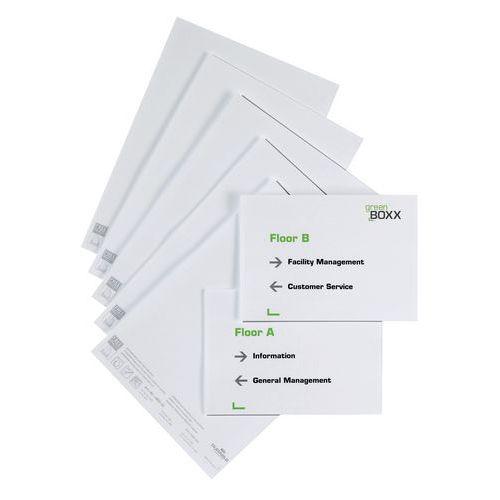 Illustration de : Planche d'insertions bristols pour plaque de porte Infosign - A5 - Durable