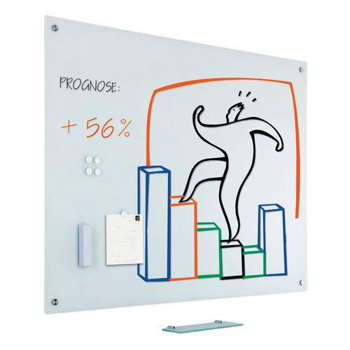 Illustration de : Tableau magnétique en verre Glass2write - Smit Visual
