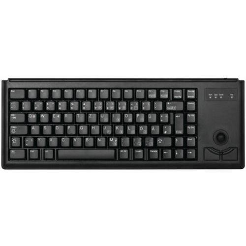 Illustration de : Clavier azerty compact G84-4400 USB noir - Cherry