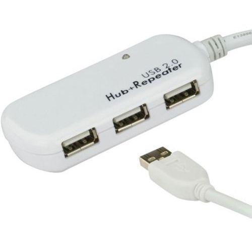 Illustration de : Rallonge Aten UE2120H amplifiée USB 2.0 12M et hub 4 Port