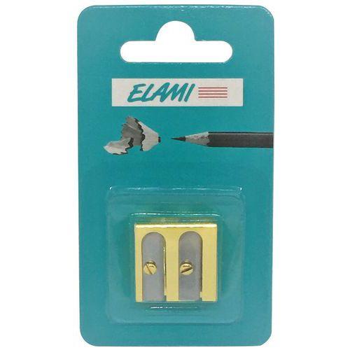 Illustration de : Taille-crayon en laiton