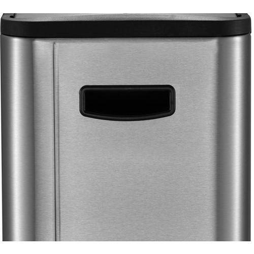 Illustration de : Poubelle à pédale Ecoslim Step Bin 20+20 L_EKO