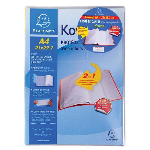 Illustration de : Protège-cahier translucide kover® - 21x29,7cm