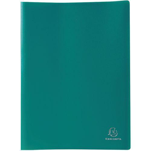 Protège-document vert PP souple pochettes opaque 100 vues A4 (lot de 12) thumbnail image 1