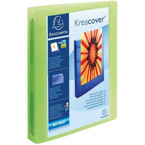 Set 12 classeurs 4 anneaux PP krea cover A4 maxi Assorties thumbnail image 1