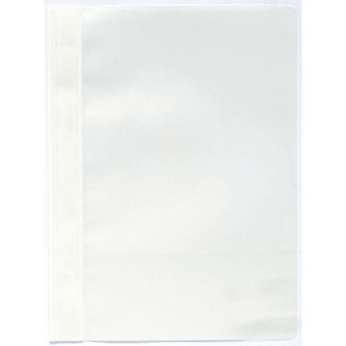 Lot de 25 chemises de présentation à lamelles PP standard A4 Blanc thumbnail image 1