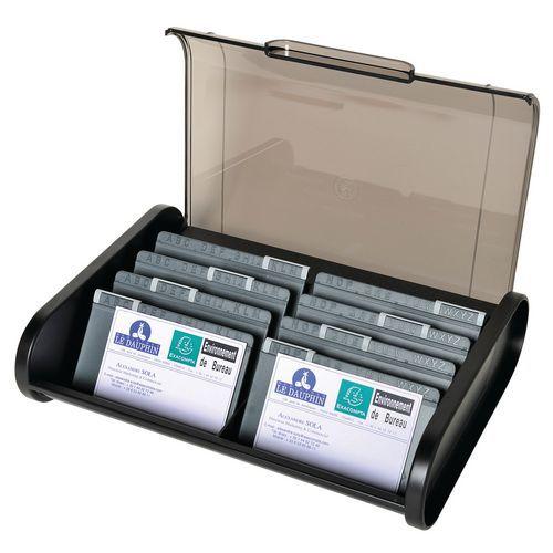 Illustration de : Fichier pour cartes de visite modern'line classic