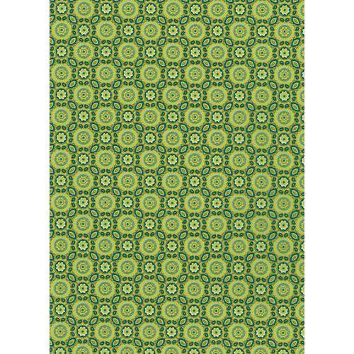 Illustration de : Pochette 20 feuilles 30x40 cm couleur vert - Décopatch