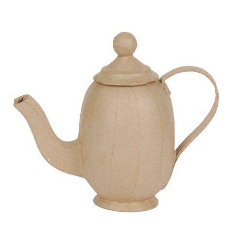 Illustration de : Théière en papier mâché à décorer - Décopatch