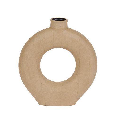 Illustration de : Vase anneau en papier mâché à décorer - Décopatch