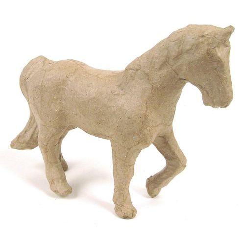 Illustration de : Cheval 11 cm en papier mâché à décorer - Décopatch