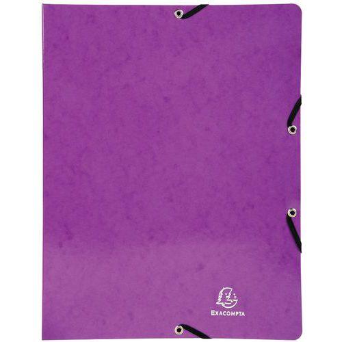 Lot de 20 classeurs à élastiques 2 anneaux 15mm iderama A4 Violet thumbnail image 1