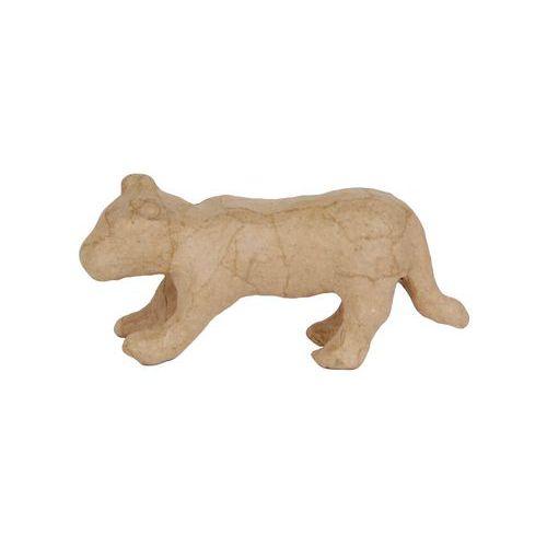 Illustration de : Tigre 6 cm en papier mâché à décorer - Décopatch