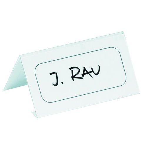 Illustration de : Chevalet porte-nom PET