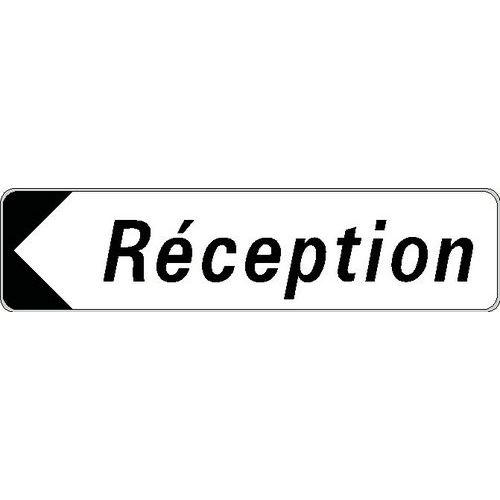 Illustration de : Panneau directionnel standard - Réception - Longueur 500 mm