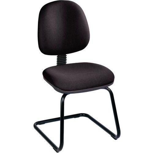 Illustration de : Chaise à patins en plastique - forme de luge - Linea Fabbrica