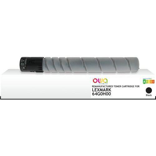 Illustration de : Toner remanufacturé Lexmark MX910/911/912 64G0H00 - Noir - Owa