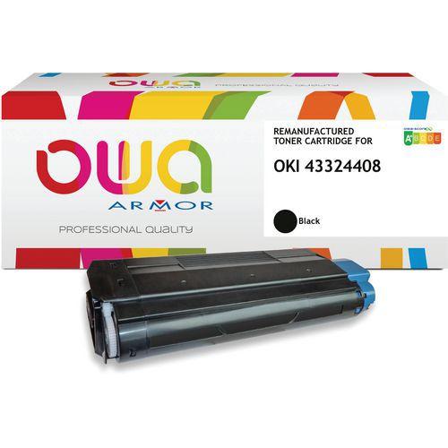Toner remanufacturé OKI 43324408 - Noir thumbnail image 1
